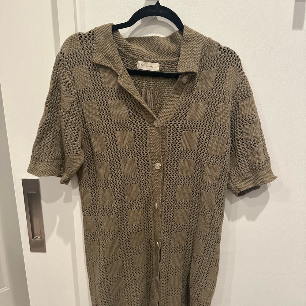 By Together Olive Knit Swim Coverup